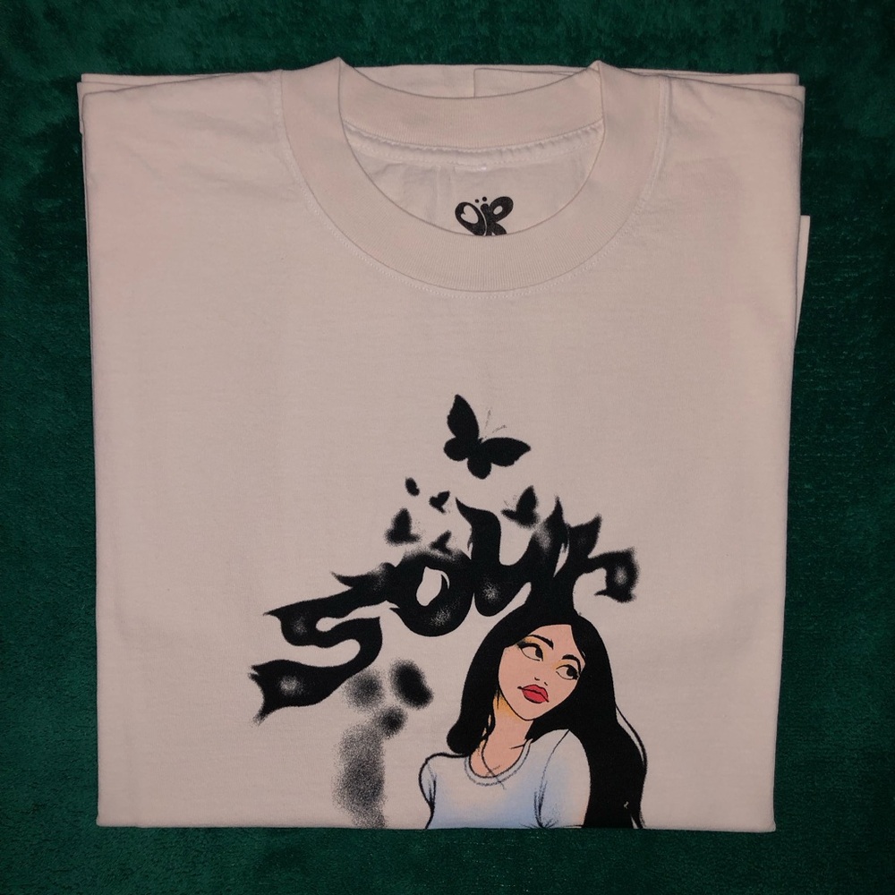 Olivia Rodrigo Home 2 you Airbrush Cartoon Bone Tee